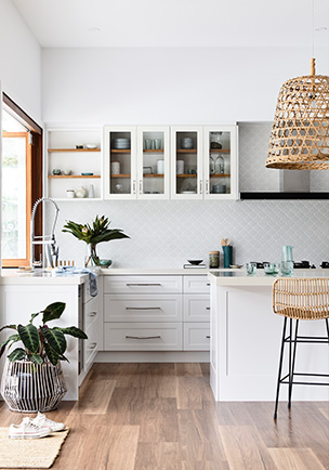 Laminex White Coastal Kitchen