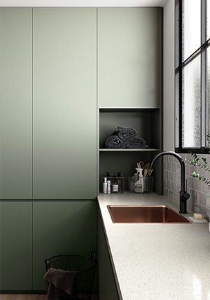 Laminex-Green-Slate-Laundry